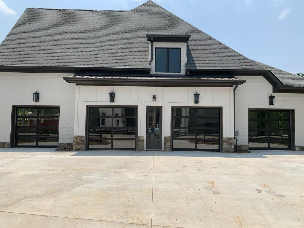 Modern Full View Glass Residential Garage Doors in Murfreesboro TN